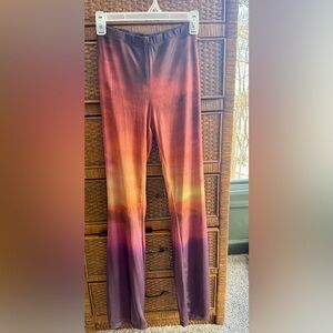 Motel Rocks sunset ombré flare pants